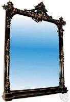 3707 Ebonized Victorian Large Mirror by Herter Brothers  