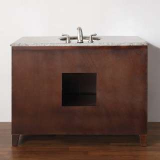  Furniture Espresso Solid Wood Cabinet Granite Free Standing  