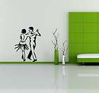 wall vinyl sticker decal art mural couple dancing lath cute