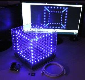 3D LED Matrix 8x8x8 (Cube), C 512 Model 103  