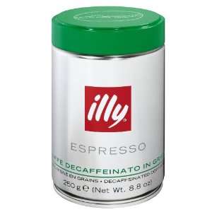 illy Caffe Decaffeinated Whole Bean Grocery & Gourmet Food