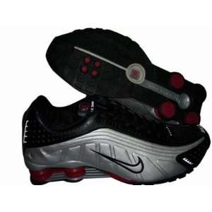  Nike Shox R4 Black/Silver/Red Running Shoe Men,: Sports 