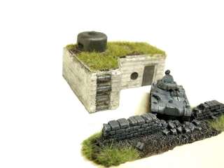 German Wehrmacht Kasematten MG Bunker + Panzer 2C  