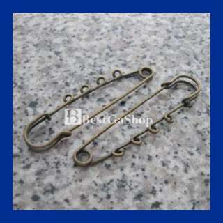 15 pcs 3  LARGE OVERSIZED METAL RUST SAFETY PINS 4 Ring