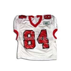  White No. 84 Game Used Miami Ohio Wilson Football Jersey 