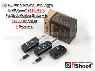 Radio Wireless Remote Control Flash Trigger PT 04 for Studio Strobe 