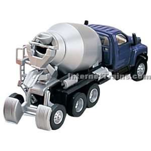   2003 GMC Topkick 4 Axle Cement Mixer Truck   Blue/Silver: Toys & Games