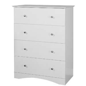   Edison AW4DWH Four Drawer Chest Dresser, White: Home Improvement