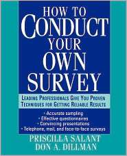 How to Conduct Your Own Survey, (0471012734), Priscilla Salant 