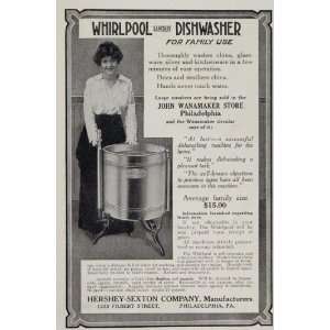 1914 Ad Whirlpool Dishwasher Appliance Hershey Sexton   Original Print 