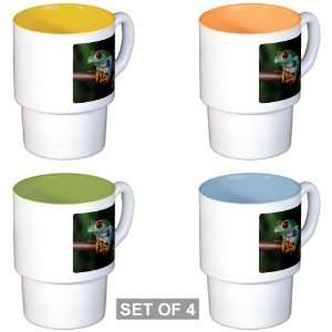  Stackable Coffee Mugs (4) Red Eyed Tree Frog Everything 