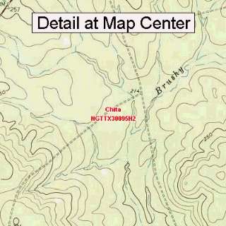  USGS Topographic Quadrangle Map   Chita, Texas (Folded 