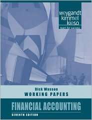 Financial Accounting, Working Papers, (0470507012), Jerry J. Weygandt 