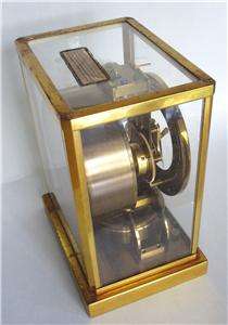   Swiss Mid Century Brass Desk ATMOS Clock Caliber 526 15J Works  