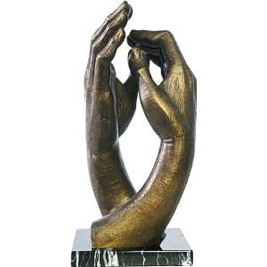    Cathedral Clasping Hands Statue by Rodin   T 008BM 