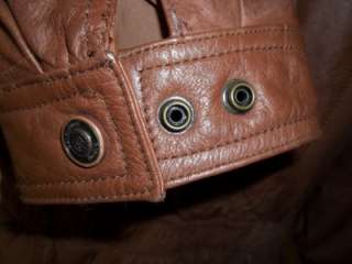 Wilsons Adventure Bound Originals Womens Leather Jacket Misses Large 