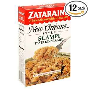 Zatarains New Orleans Style Scampi Pasta Dinner Mix, 5.2 Ounce Boxes 