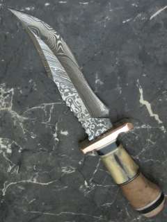 Gorgeous Hand Forged Damascus Bowie Knife Razor Sharp Best Quality 