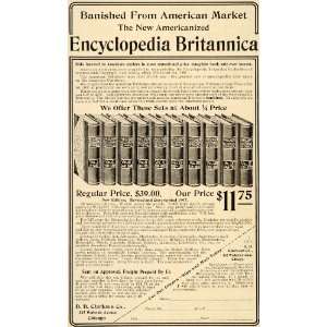   Ad Encyclopedia Britannica Books Clarkson Company   Original Print Ad