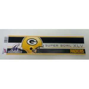  Packers 2010 Super Bowl Champions Bumper Sticker Sports 