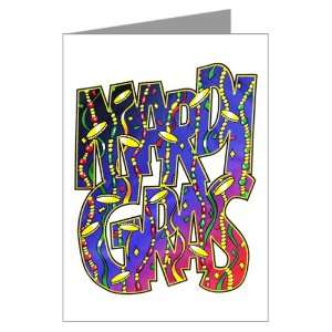  Greeting Card Mardi Gras Fat Tuesday Celebration with 