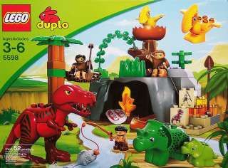 LEGO Duplo DINO VALLEY 5598 NEW! 5 Dinosaurs 3 Figures!  
