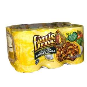 Cattle Drive Chicken Breast Chili with Beans Six 15oz. Cans