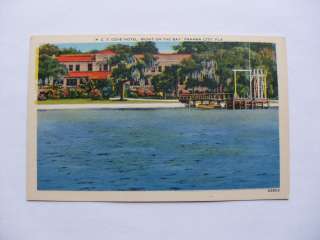 Linen COVE HOTEL Panama City Florida FL Unused Postcard y5663  