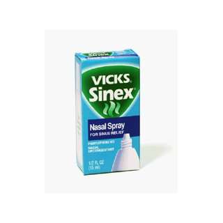  Vicks Sinex Nasal Spray For Sinus Relief 0.5 Fl o Health 