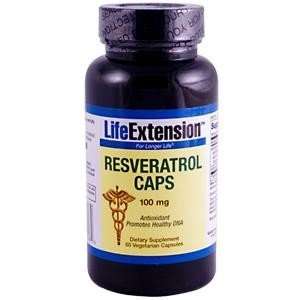  Life Extension Resveratrol w/Pterostilbene, 60 Veggie Cap 