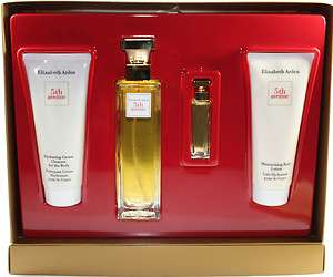 5TH AVE BY ELIZABETH ARDEN 4PCS GIFT SET FOR WOMEN WITH NEW IN GIFT 