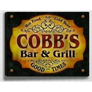  Cobbs Bar & Grill 14 x 11 Collectible Stretched 