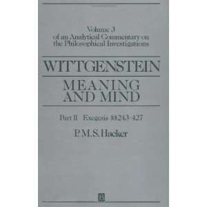  Wittgenstein Meaning and Mind (An Analytical Commentary 