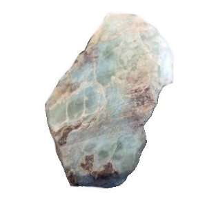   Blue Crystal Plate Throat Chakra Healing Stone 1.8 Everything Else