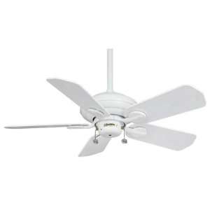   Snow White Energy Star 42 Outdoor Ceiling Fan with B817 Blades Home