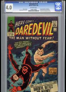 Daredevil #7 1st Red Costume CGC 4.0 Off White Pages  