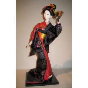  16 Geisha Doll Figurine 