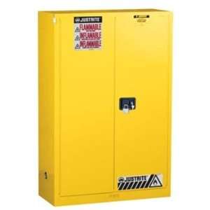  Yellow Safety Cabinet for Combustables, 40 gal capacity   2 manual 