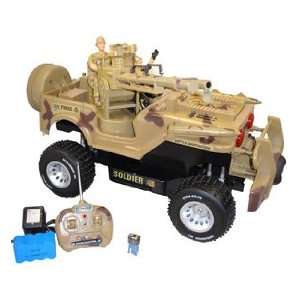    Radio Control Chariot Military Jeep Airsoft Truck: Toys & Games