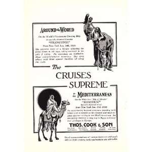  1925 Ad The Cruises Supreme Around the World White Star 