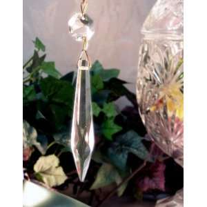  Real Crystal Glass Prism Hanger SET/4: Home & Kitchen