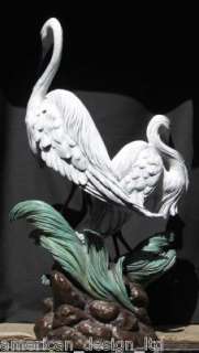 Robert Taylor Great Egrets Bornze Sculpture white Hand Signed MAKE 