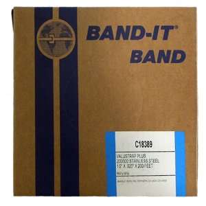 BAND IT VALU STRAP Plus Band C18389, 200/300 Stainless Steel, 1/2 