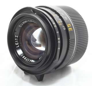 Leica M Summicron 35mm f/2 35/2 Black Pre ASPH *King Bokeh* M6 M7 M8 