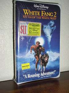 White Fang 2 Myth of the White Wolf (VHS,NEW,ClamShell 786936407334 