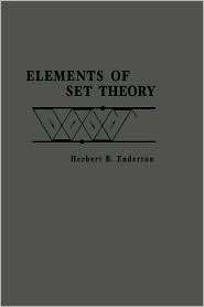 Elements of Set Theory, (0122384407), Herbert B. Enderton, Textbooks 