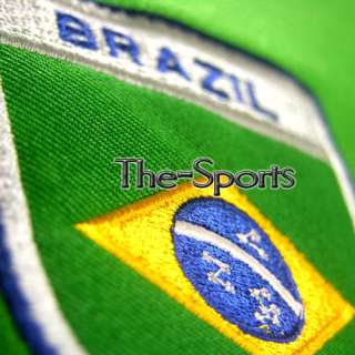 Brazil Football Green Polo T Shirt Soccer Top M / 78S  