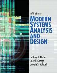 Modern Systems Analysis and Design, (0132240769), Jeffrey A. Hoffer 