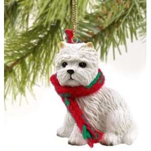   Ornament   West Highland Terrier with Scarf Ornament 