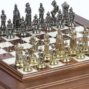  Vittoriano Chessmen & Alabastro Chess Board/Cabinet From 